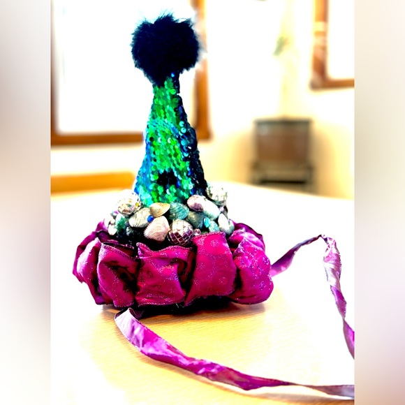 HANDMADE MERMAID INSPIRED BIRTHDAY HAT - Picture 4 of 7